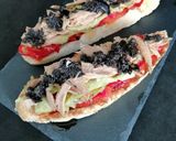 Foto del paso 8 de la receta: Tosta de melva con pimientos y berenjena