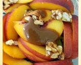 A picture of step 4 of Salad with peaches & green grapes.