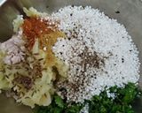 A picture of step 2 of Instant sabudana appe.