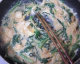 A picture of step 3 of Kimchi Cream Pasta.