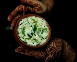 A picture of step 4 of Curd rice.