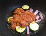 A picture of step 2 of Zucchini Tomato Pasta.