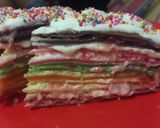 Foto langkah ke 3 dari resep Mille Crepes Simple.