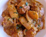 Foto del paso 13 de la receta: Albóndigas con sepia y bacon con picada de almendras