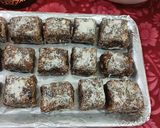 A picture of step 4 of Khajur nuts gond pak / healthy and tasty this winter special.
