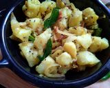 A picture of step 4 of Batata bhaji.
