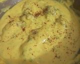A picture of step 4 of Punjabi kadhi pakora.
