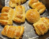 A picture of step 9 of Chicken filled bread.