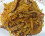 Foto langkah ke 3 dari resep Tumis pepaya muda ikan asin.