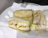 Foto del paso 5 de la receta: Filetes de bacalao confitado con base de patata panadera