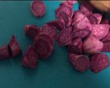 A picture of step 1 of LG Sweet Potato Kebab (Lemongrass Skewers) Meatless.