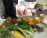 A picture of step 1 of Trini Cow Heel soup.