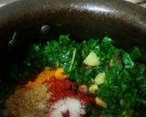 A picture of step 2 of Aloo palak ki sabji.