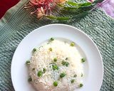 A picture of step 7 of Garlic Matar rice.