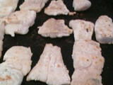 Bocaditos de merluza con salteado Mediterráneo