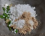 A picture of step 2 of Sabudana khichadi.