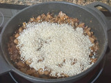 Arroz meloso de presa ibérica con setas