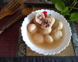 A picture of step 13 of Choco stuffed rasgulla.