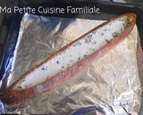 Une image de l'étape 3 de Baguette bâteau courgette, tomates cerises et babybel.