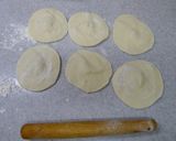 A picture of step 6 of Chinese Dim Sum Chive Buns.