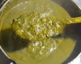 सरसों,मेथी,पालक,बथुआ का साग (Sarson,methi palak bathua ka saag recipe in Hindi) रेसिपी चरण 10 फोटो