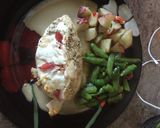 A picture of step 9 of Roasted Red Pepper Mozzarella And Spinach Stuffed Chicken.