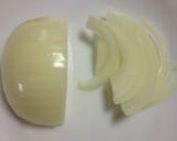 A picture of step 1 of Pickled Onions.