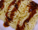 A picture of step 8 of Hiroshima-Style Okonomiyaki.