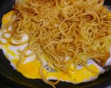 A picture of step 12 of Hiroshima-Style Okonomiyaki.