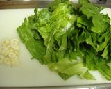 A picture of step 2 of Stir-fry with the Outer Leaves of Lettuce.