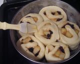 A picture of step 8 of Sautéed Apple and Raisin Pull Apart Bread.