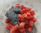 Foto langkah ke 2 dari resep Es semangka susu.