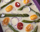 Une image de l'étape 2 de Farinata (galette à la farine de pois chiches).