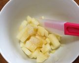 A picture of step 1 of Apple Ginger Honey Toast.