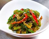 A picture of step 4 of Green Pepper with Homemade Sesame Sauce.