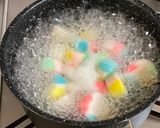 A picture of step 4 of Mochi Dumplings in Ginger Syrup.