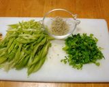 A picture of step 1 of Refrigerator Staple - Simple Celery Stir Fry.