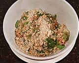 A picture of step 4 of Clams Casino.