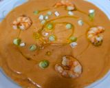 Foto del paso 8 de la receta: Crema de puerro, patata y gambas