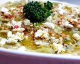 A picture of step 4 of Broccoli Soup with Orzo and Feta.