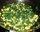A picture of step 3 of Spinach and corn sandwich.