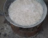 A picture of step 2 of Bukayo(sweetened coconut spread).