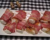 A picture of step 5 of Delicious Hanpen Wrapped in Bacon.