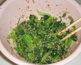 A picture of step 5 of Komatsuna with Sesame.