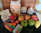 A picture of step 1 of Simple Apple Crumble.