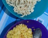 Foto langkah ke 2 dari resep Nasi Bakar ayam suwir (tanpa santan).