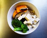 Φωτογραφία βήματος 7 της συνταγής Ρύζι à la Japonaise, Tofu, Shiitake, Kombu, Mπροκολο, Γλυκοπατάτα, Τζίντζερ Πίκλα, Gomasio και Shoyu