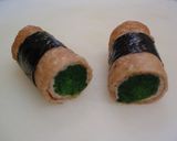 A picture of step 4 of Spinach Inari Rolls.