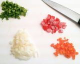 A picture of step 1 of Rice Omelette That Won't Get Soggy! Using a Special Technique.