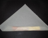 A picture of step 3 of Easy Spring Rolls with Cheese and Wieners.